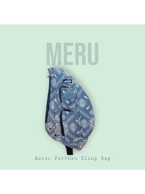 Meru Sling Backpack – Aztec Print Crossbody Bag | Lightweight, Outdoor-Ready